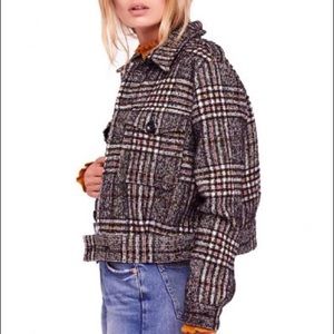 Free People | Slouchy Eisenhower Plaid Jacket
